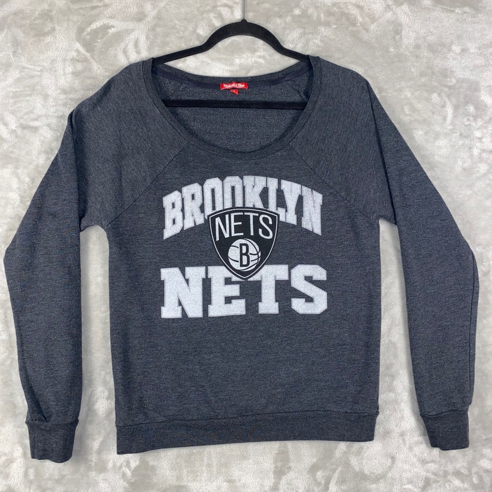 Mitchell & Ness Brooklyn Nets Sweatshirt Women's Size S‎ NBA Basketball